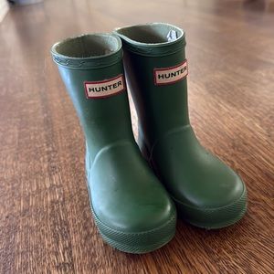 Toddler Size 5 Hunter Rain Boots Green